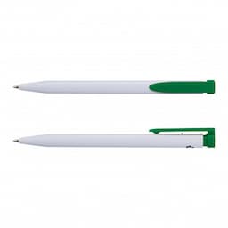 White/Dark Green