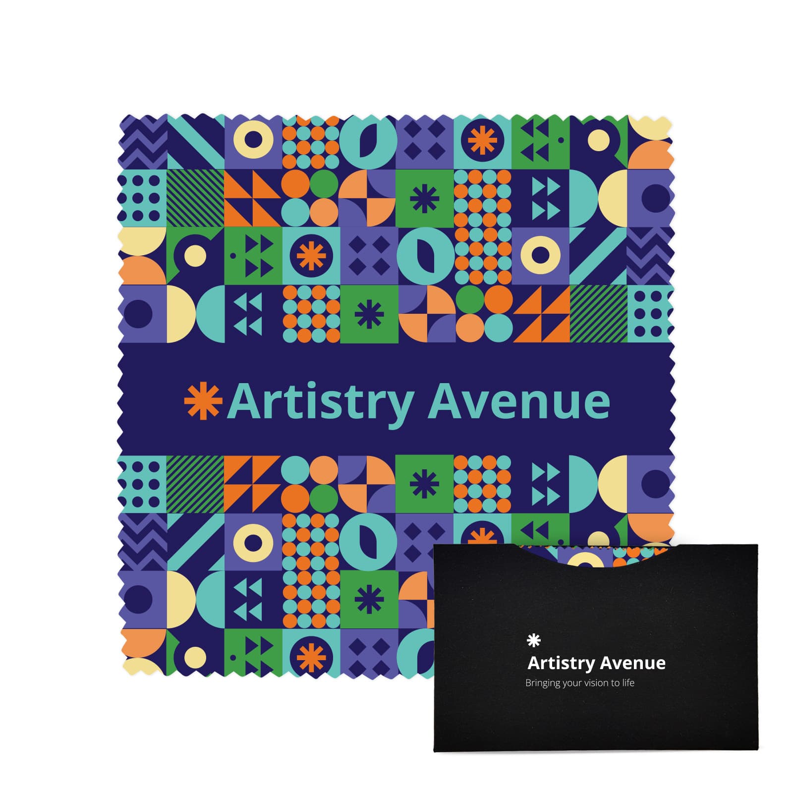 RPET Lens Cloth Set with Pouch-Active Image