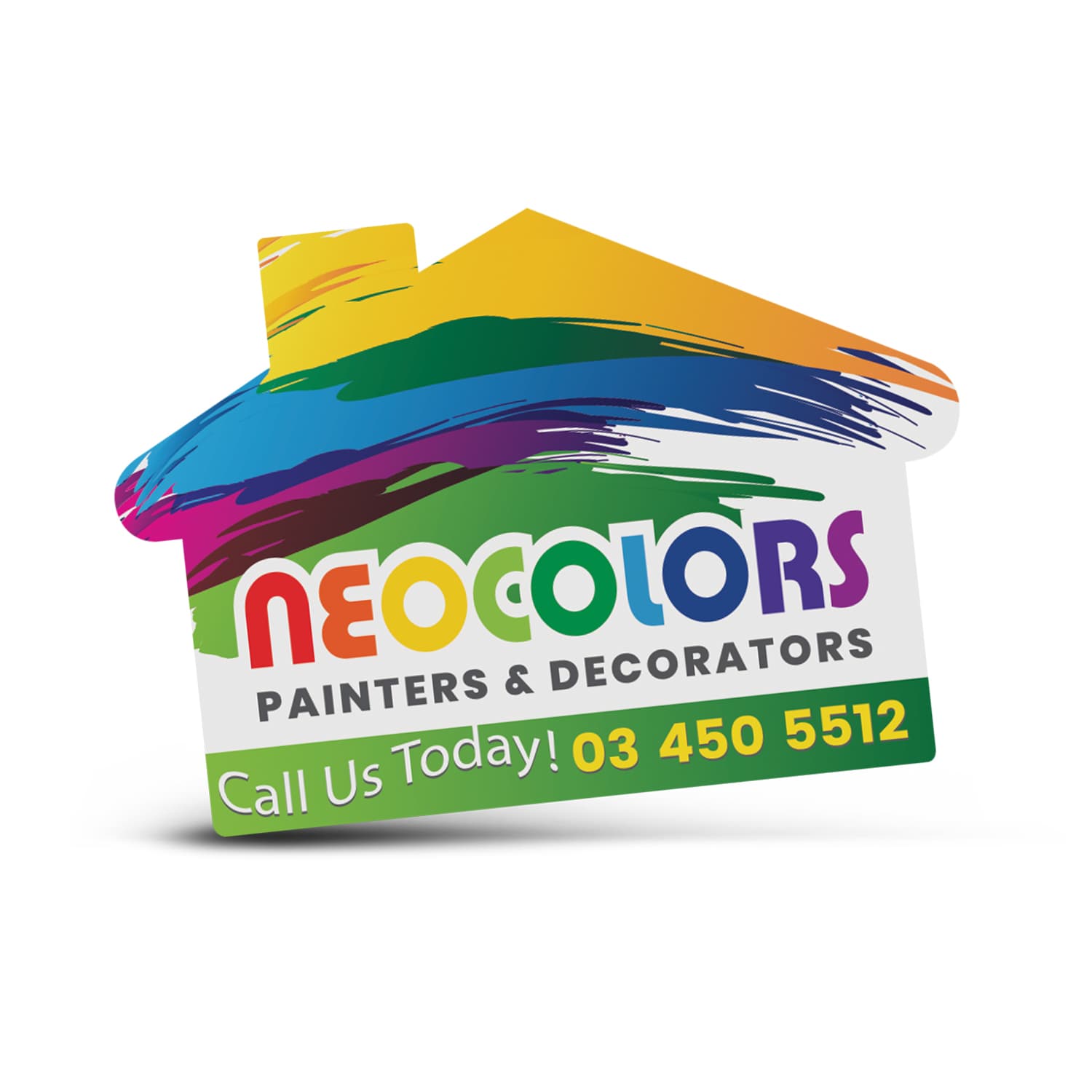 AD Labels 70 x 50mm - House Shaped-Active Image