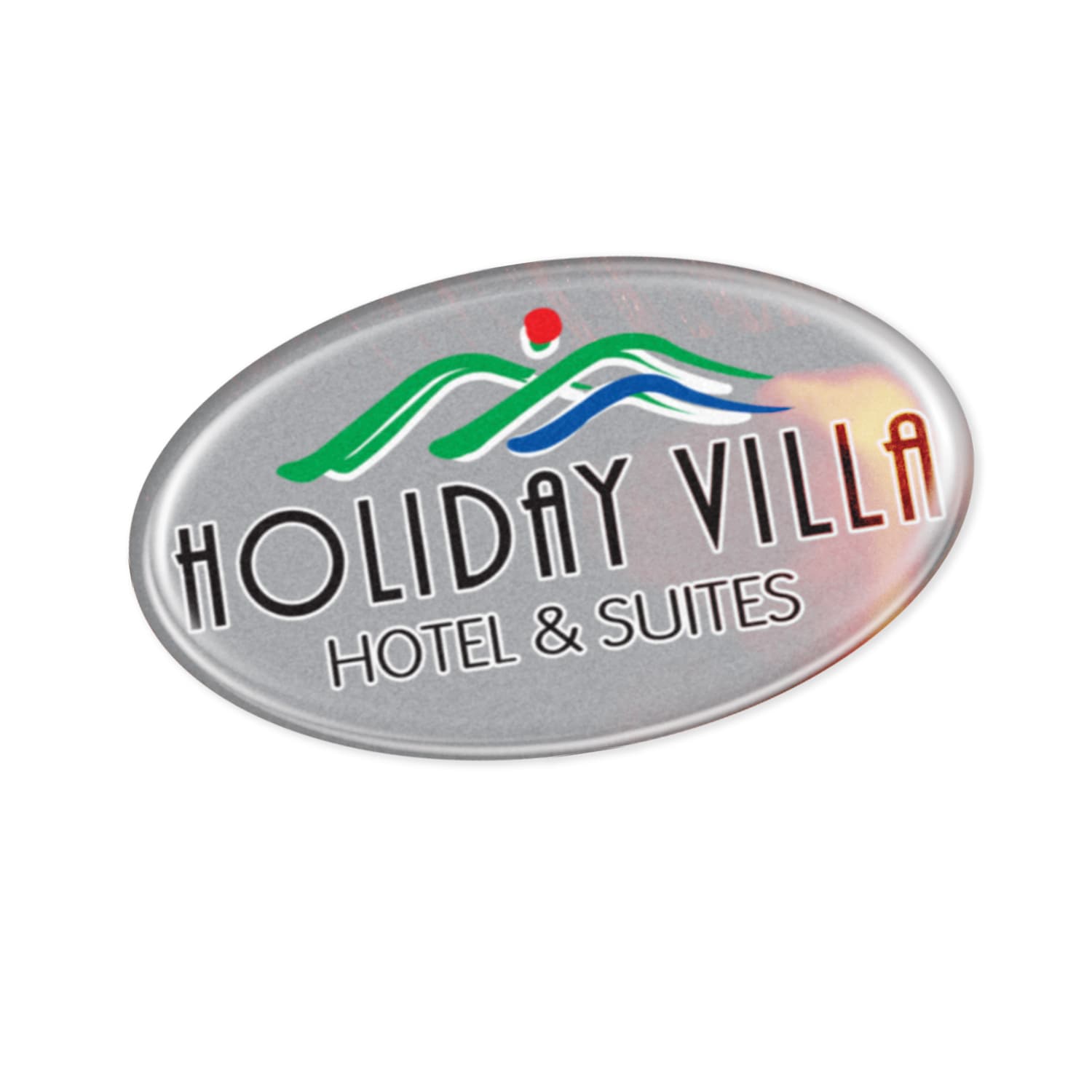 Resin Coated Labels 74 x 43mm Oval-Active Image