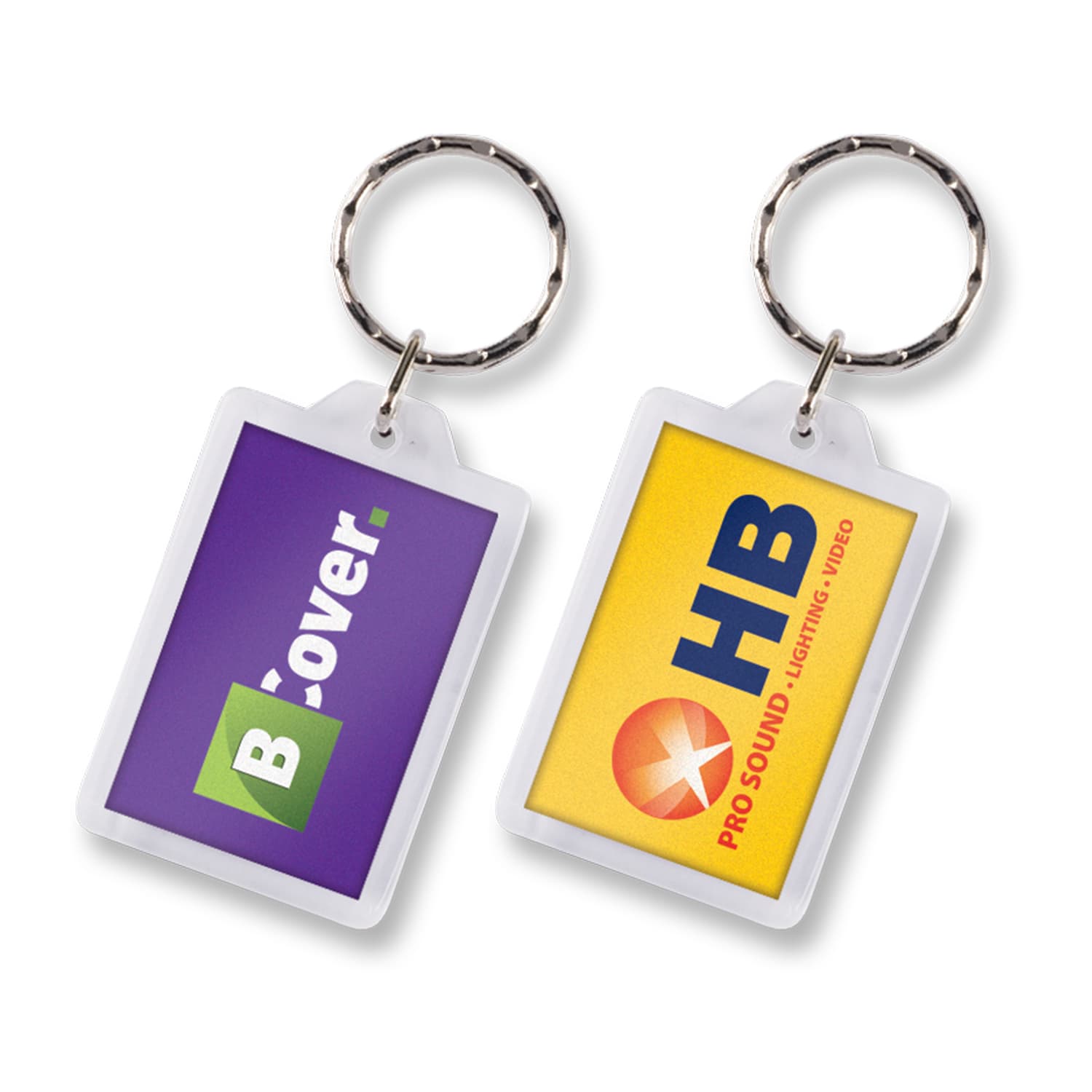 Lens Key Ring - Rectangle-Active Image