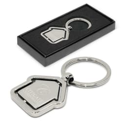 Spinning House Metal Key Ring - image 2