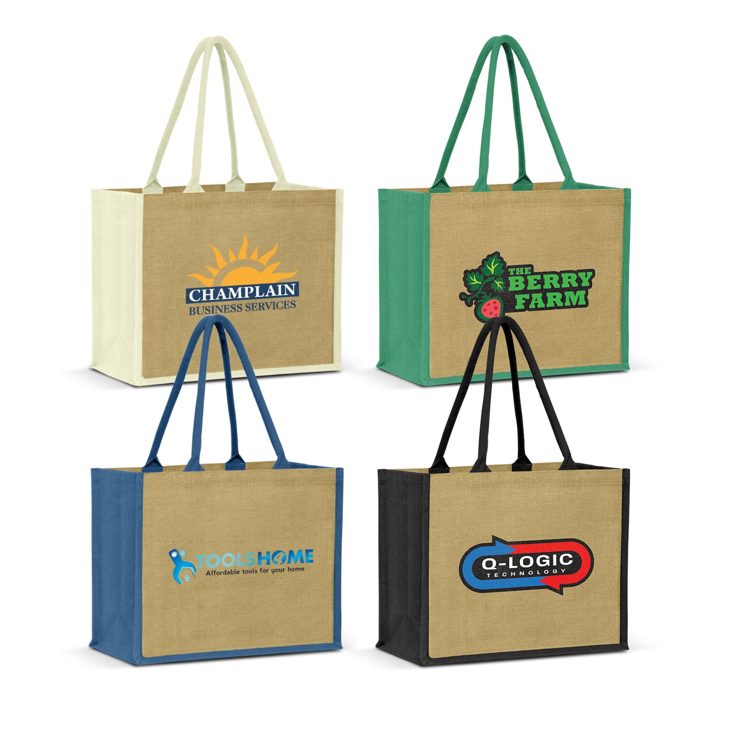 Torino Jute Tote Bag-Active Image