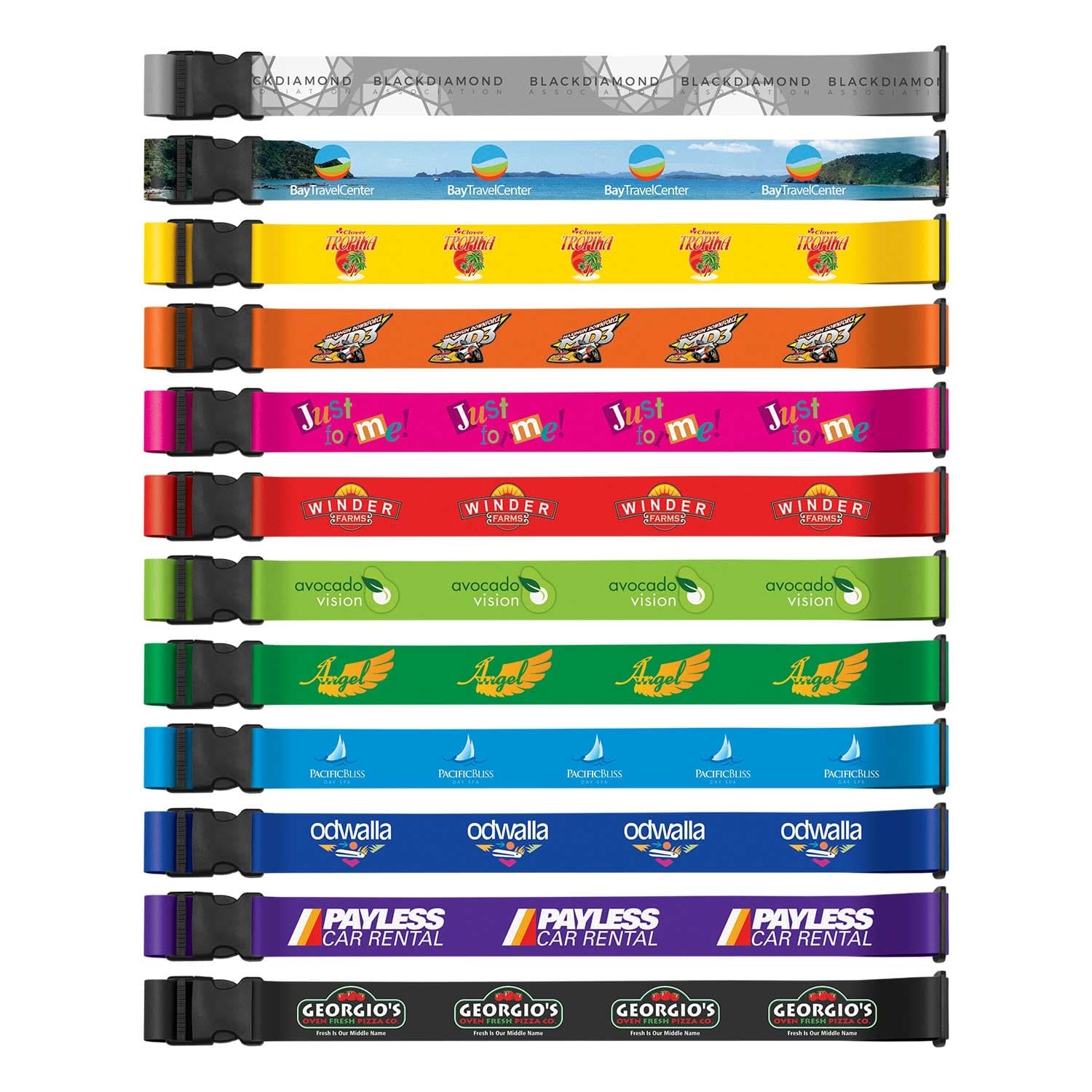 Full Colour Luggage Strap-Active Image