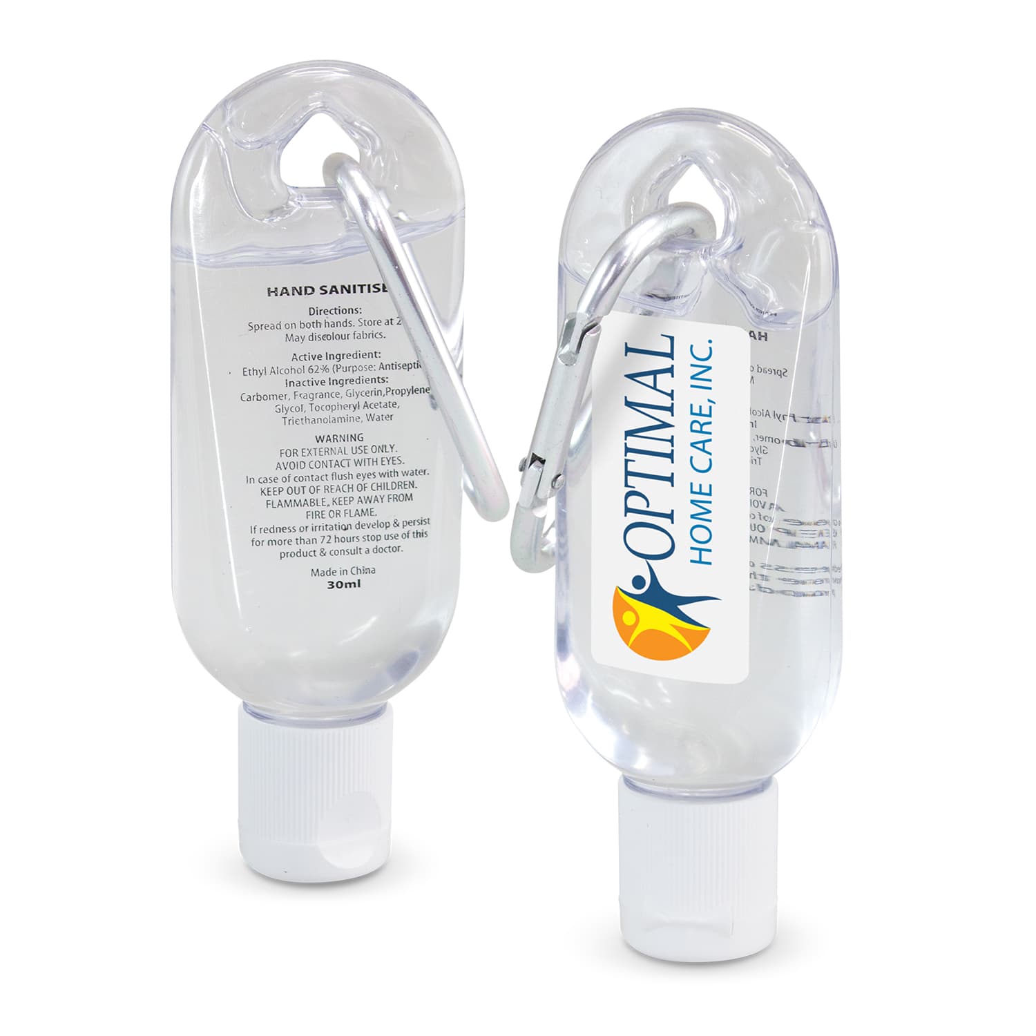 Carabiner Hand Sanitiser 30ml-Active Image