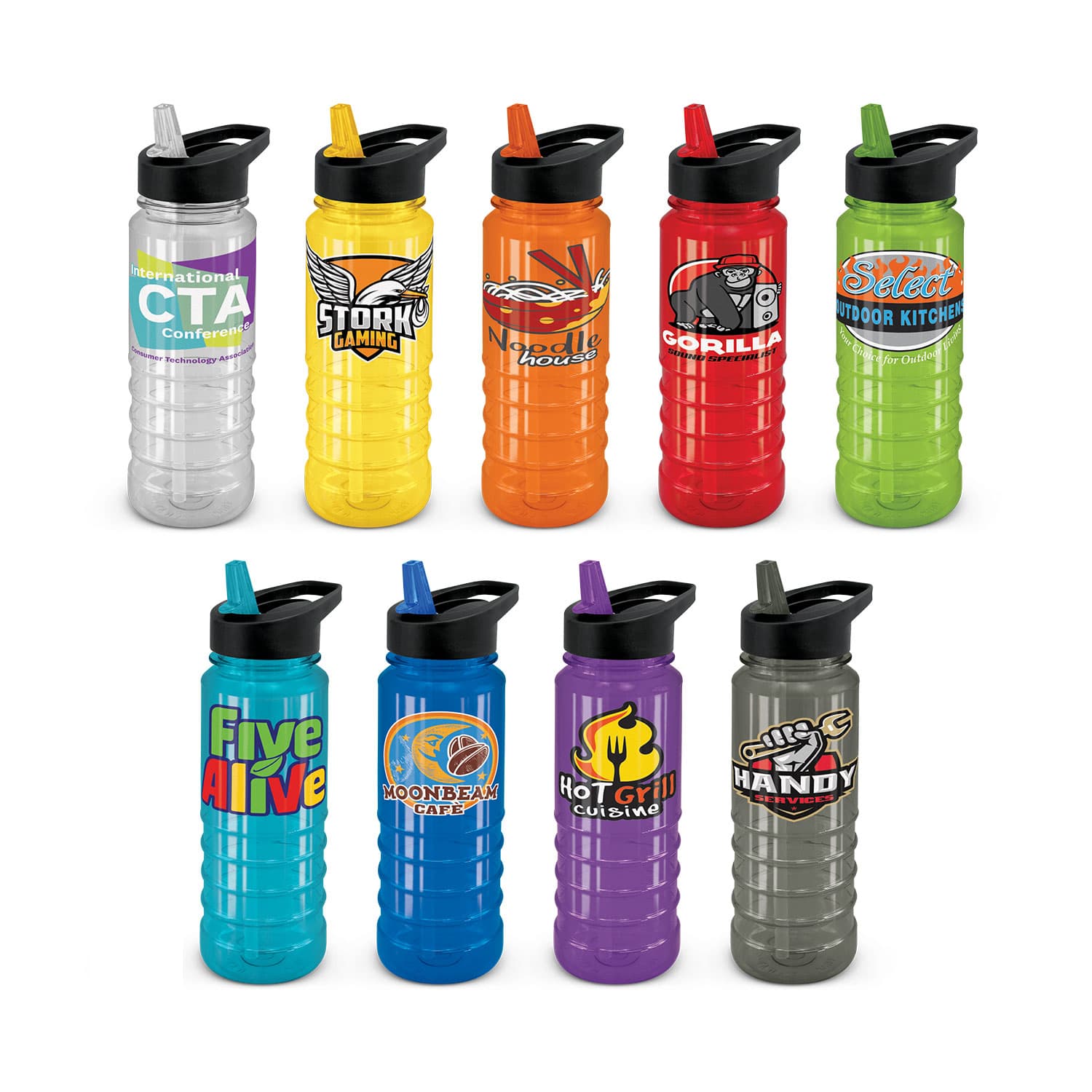 Triton Bottle - Black Lid-Active Image