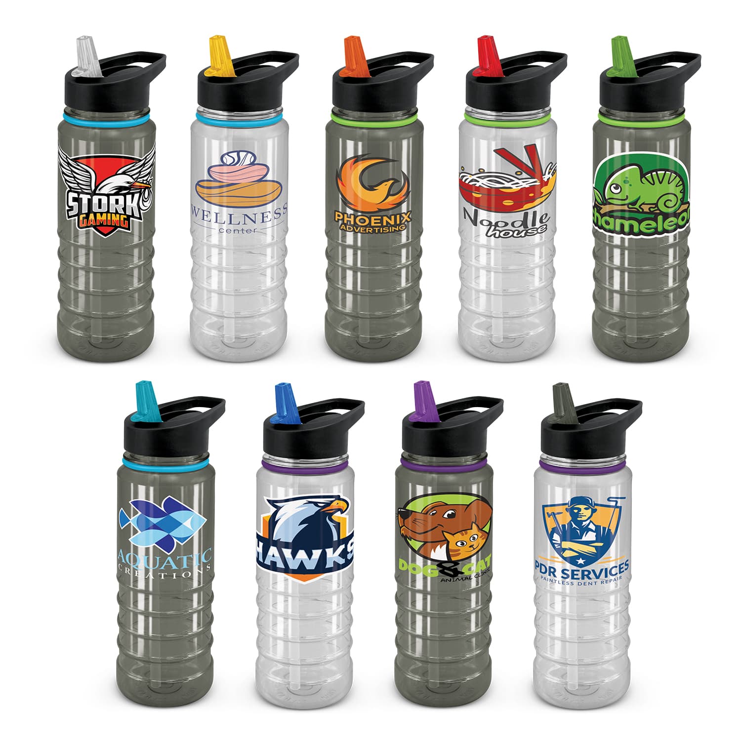 Triton Elite Bottle - Clear and Black-Active Image