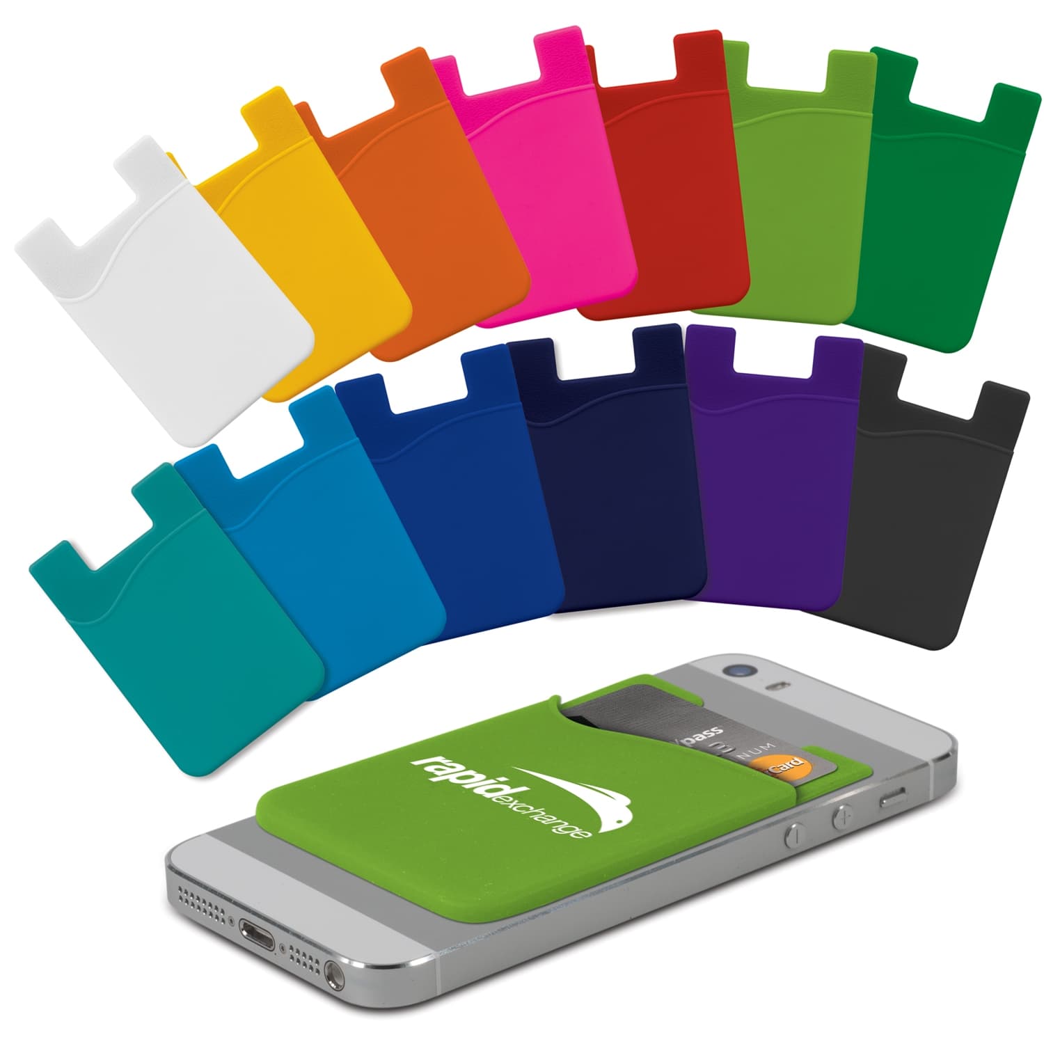 Silicone Phone Wallet - Indent-Active Image