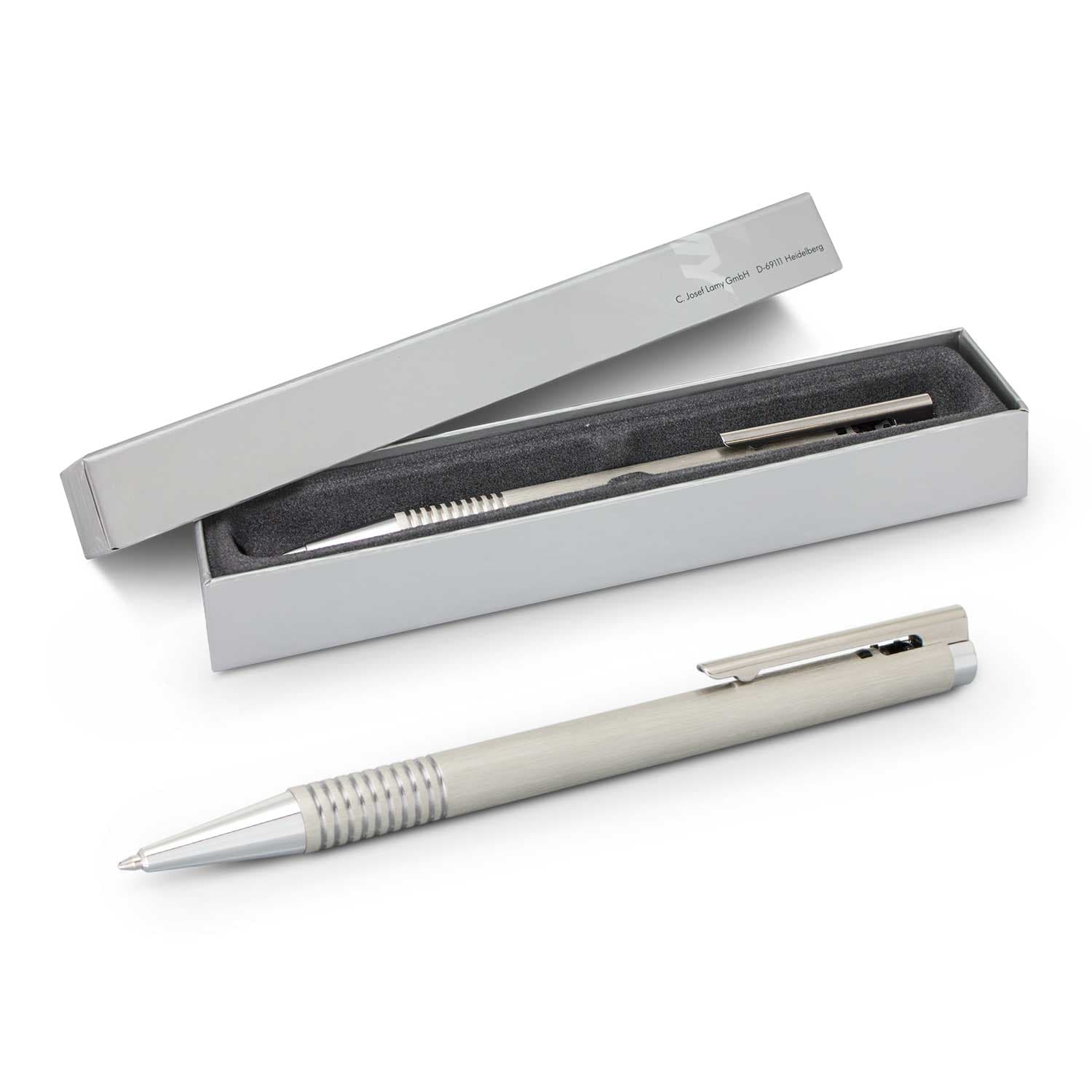 LAMY Logo Pen - Brushed Steel-Active Image
