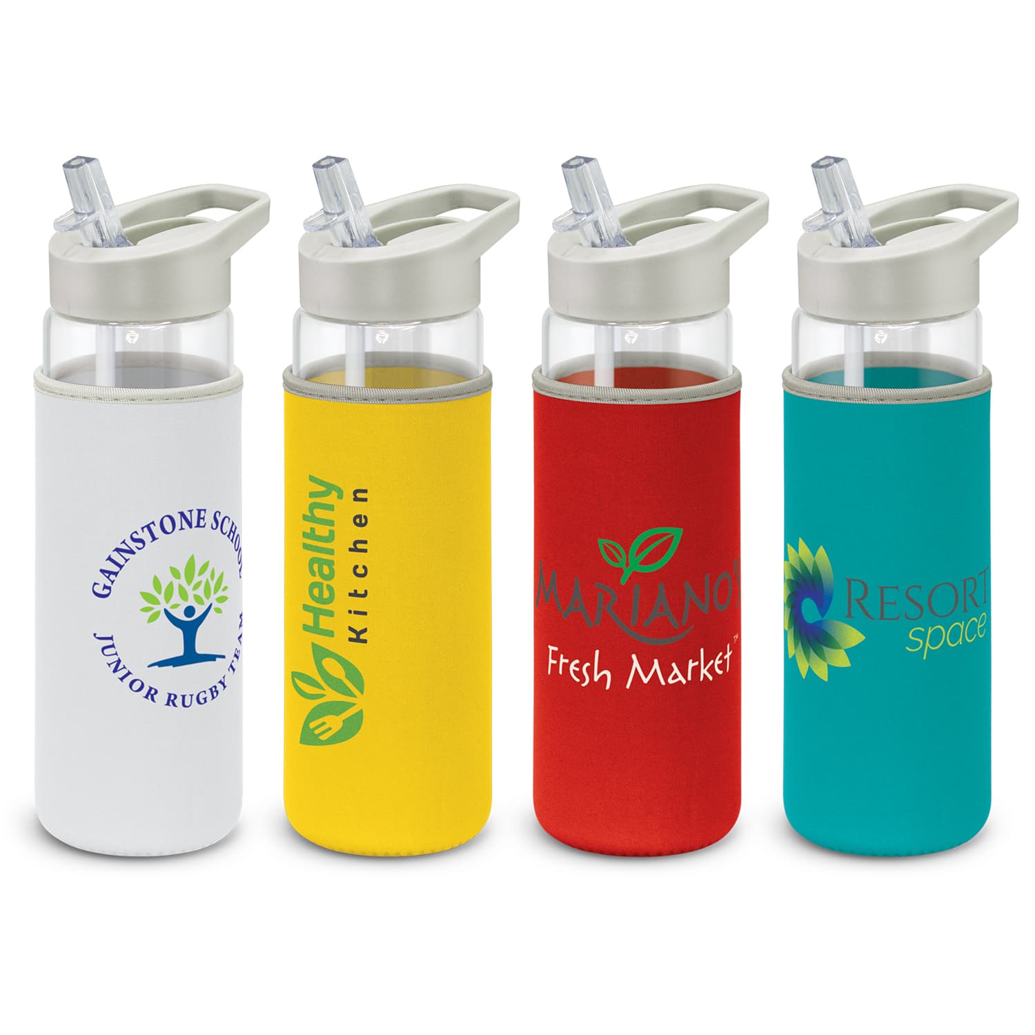 Elixir Glass Bottle - Neoprene Sleeve-Active Image