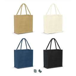 Monza Jute Tote Bag - Colour Match - image 7