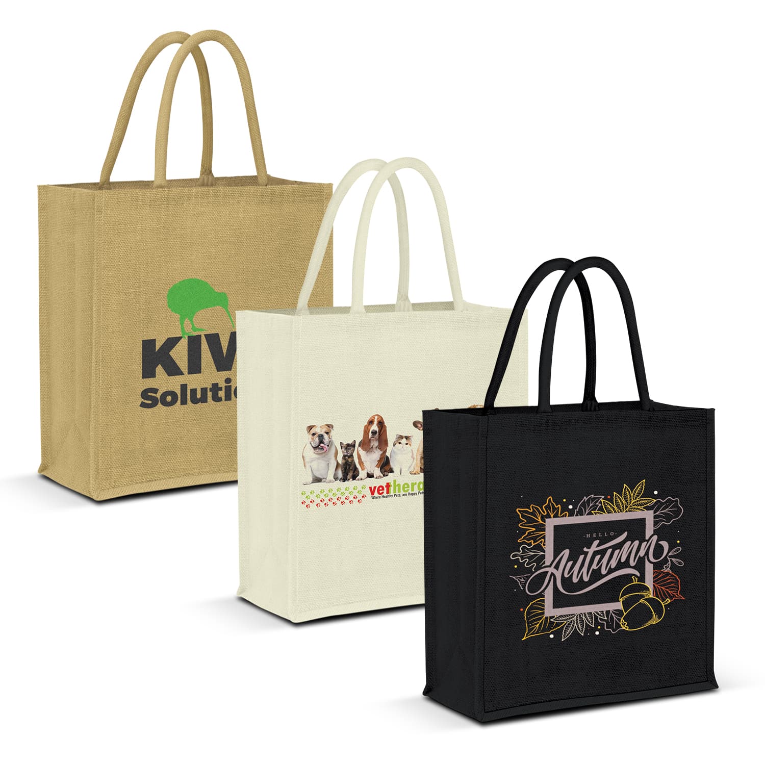 Lanza Jute Tote Bag - Colour Match-Active Image