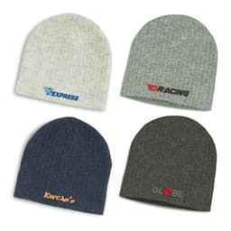 Nebraska Heather Cable Knit Beanie - image 6