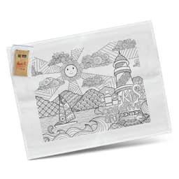 Cotton Colouring Tea Towel - image 2