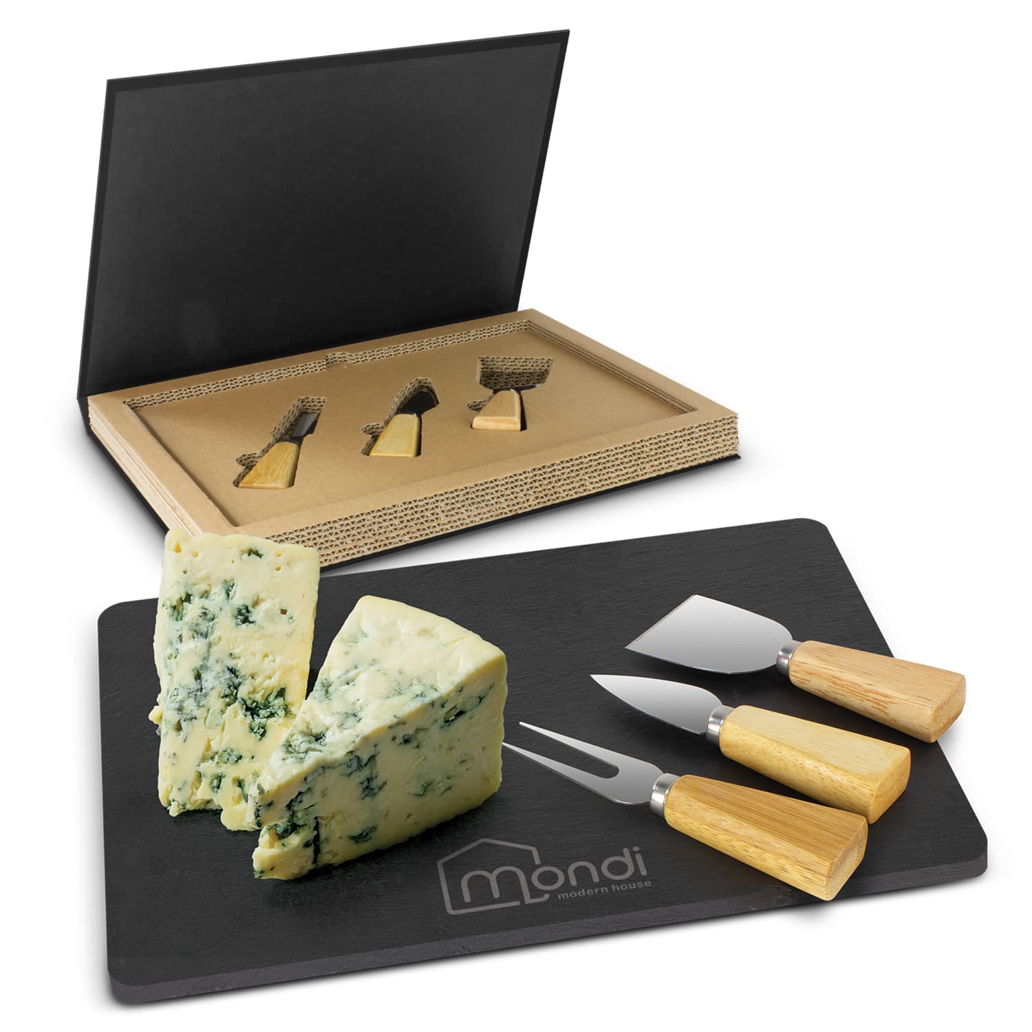 Montrose Slate Cheese Board Set-Active Image