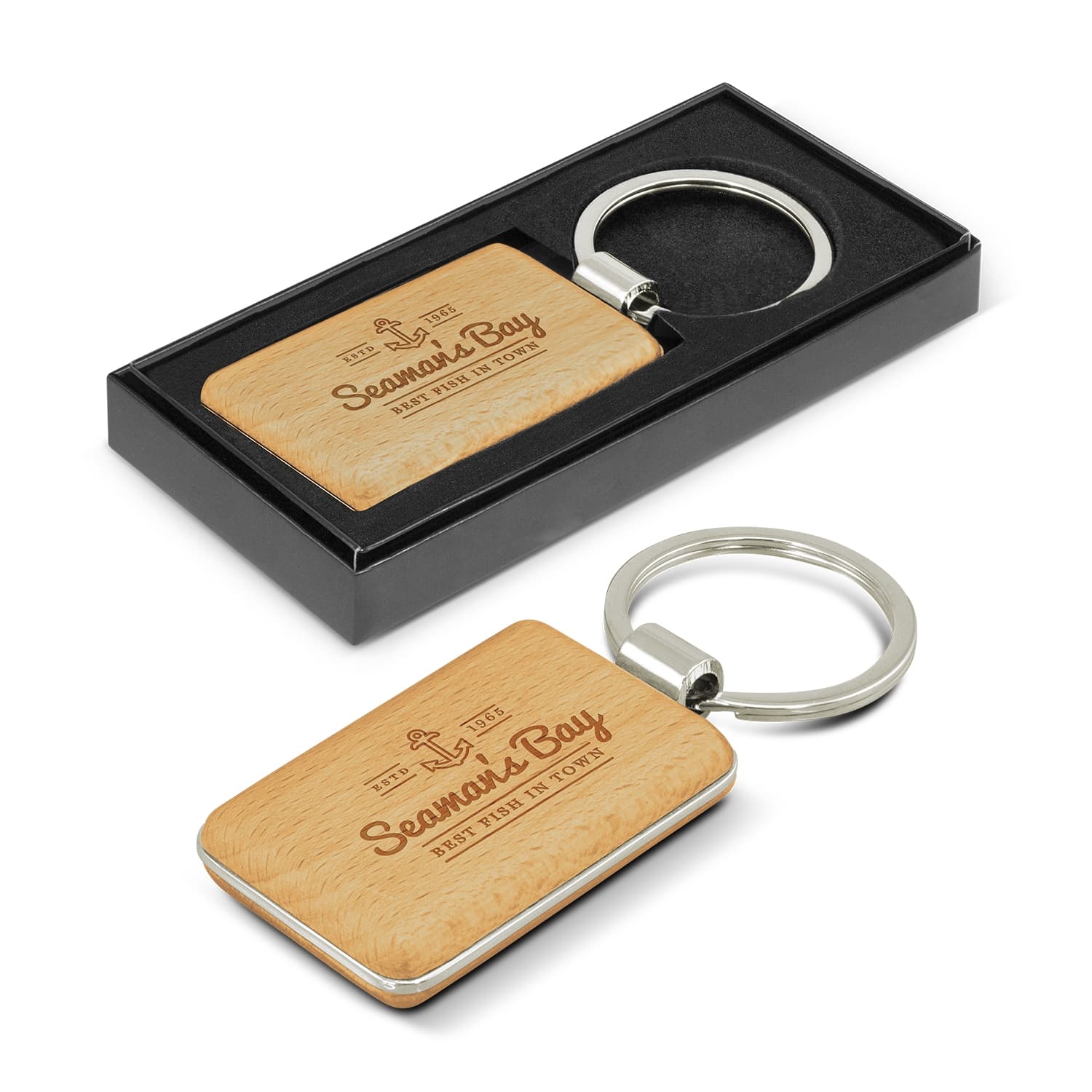 Echo Key Ring - Rectangle-Active Image