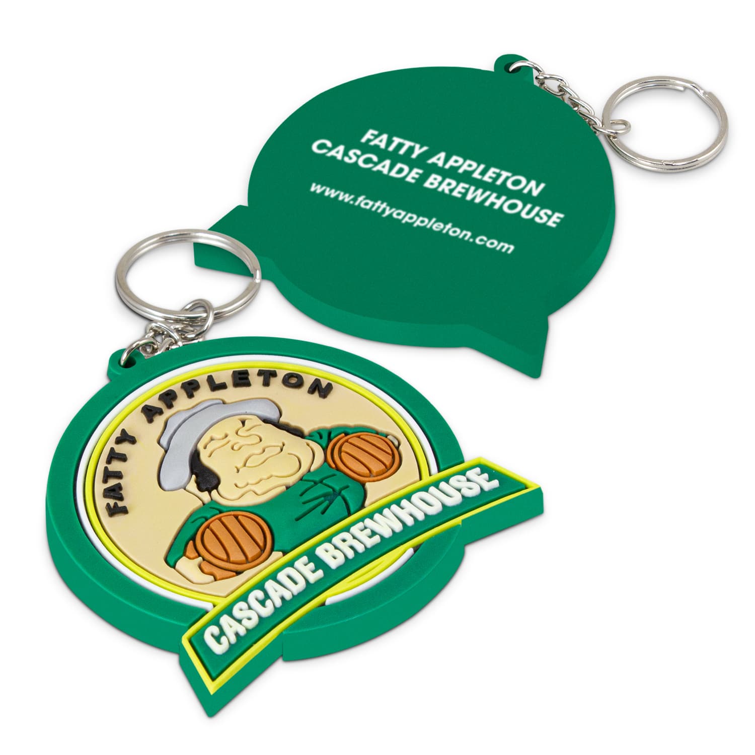 PVC Key Ring Large - One Side Moulded-Active Image