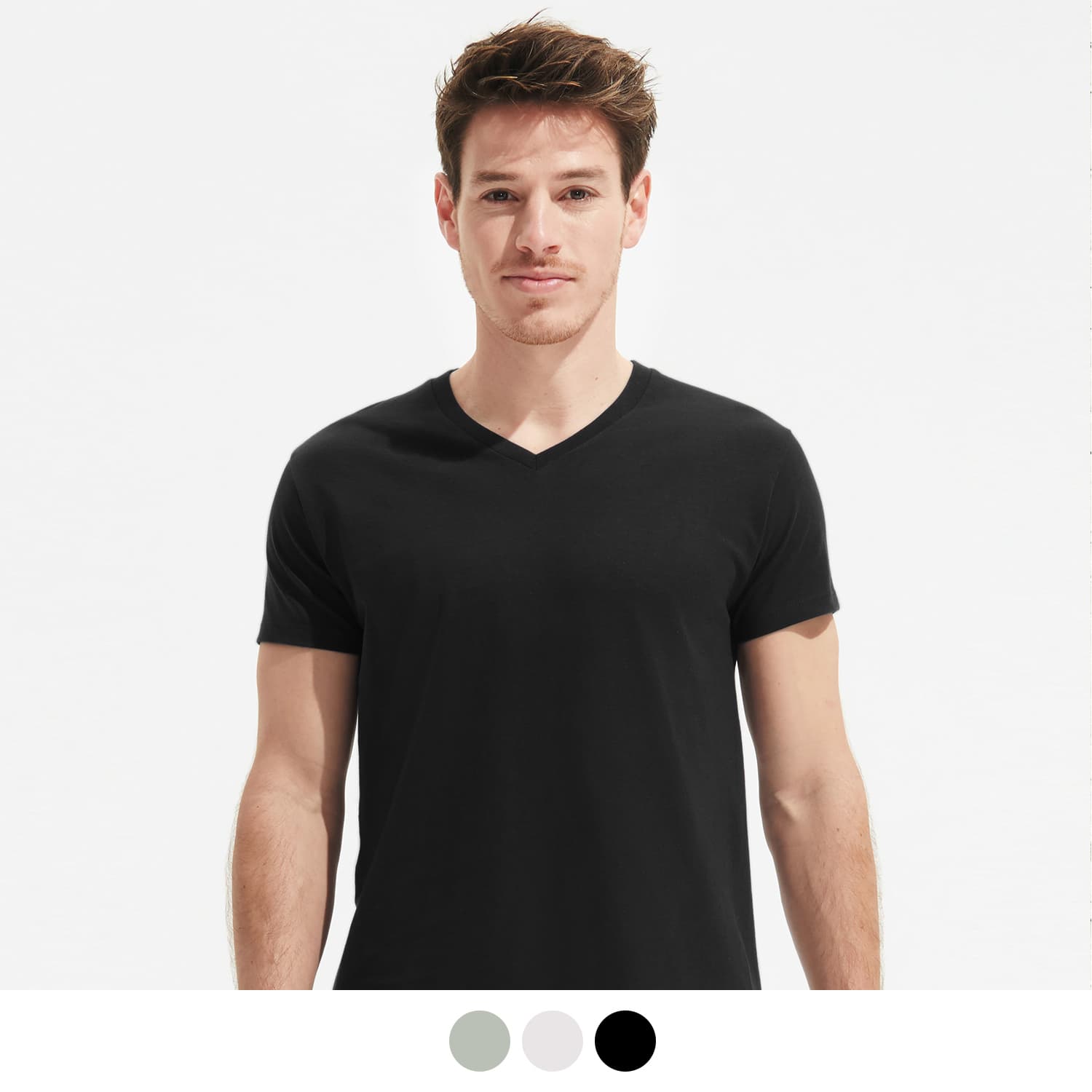 SOLS Imperial Mens V Neck T-Shirt-Active Image
