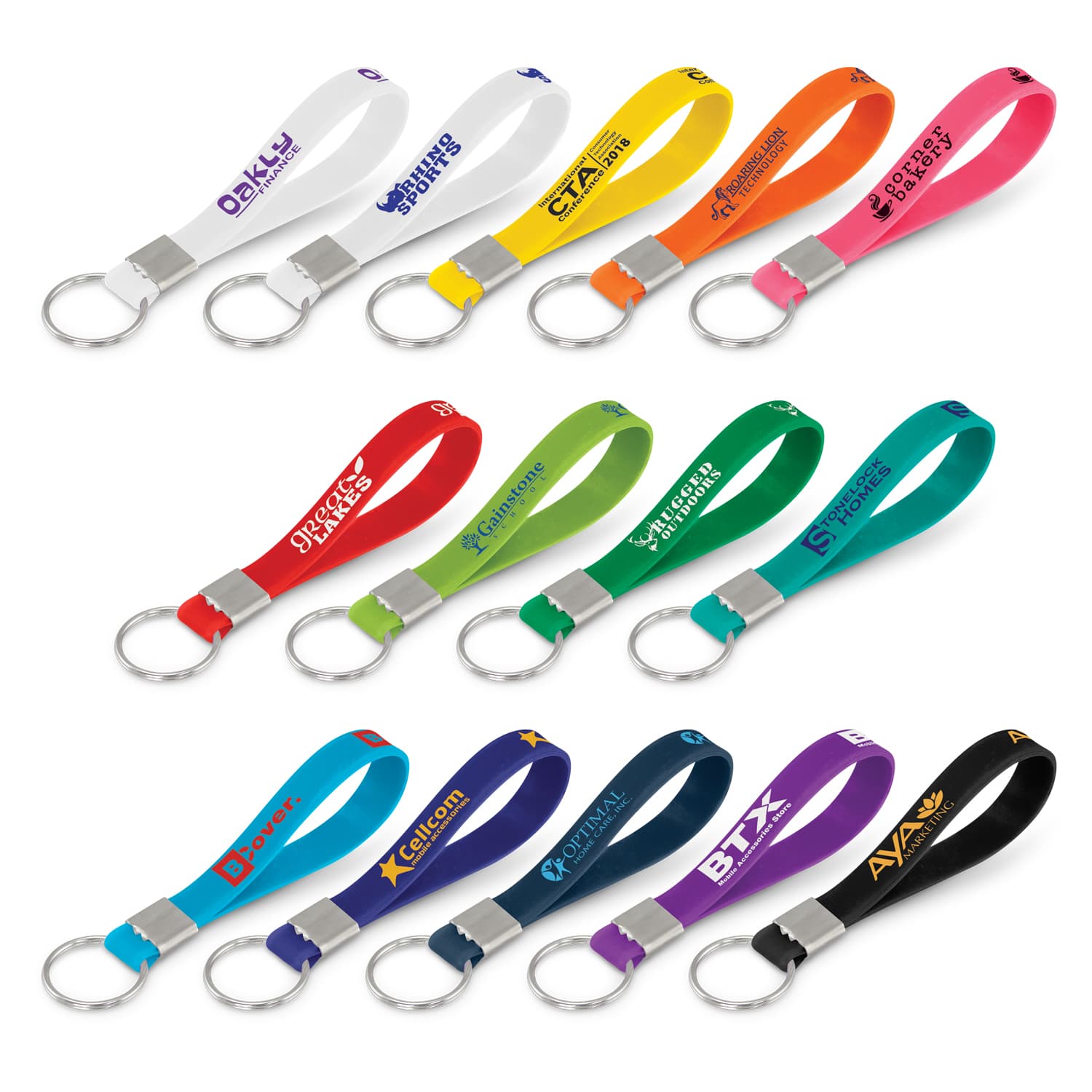 Silicone Key Ring-Active Image