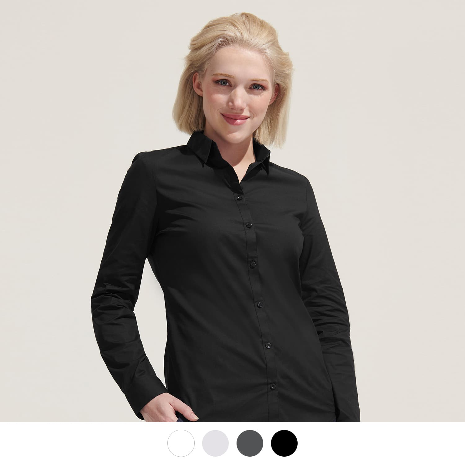 SOLS Blake Women's Long Sleeve Shirt-Active Image