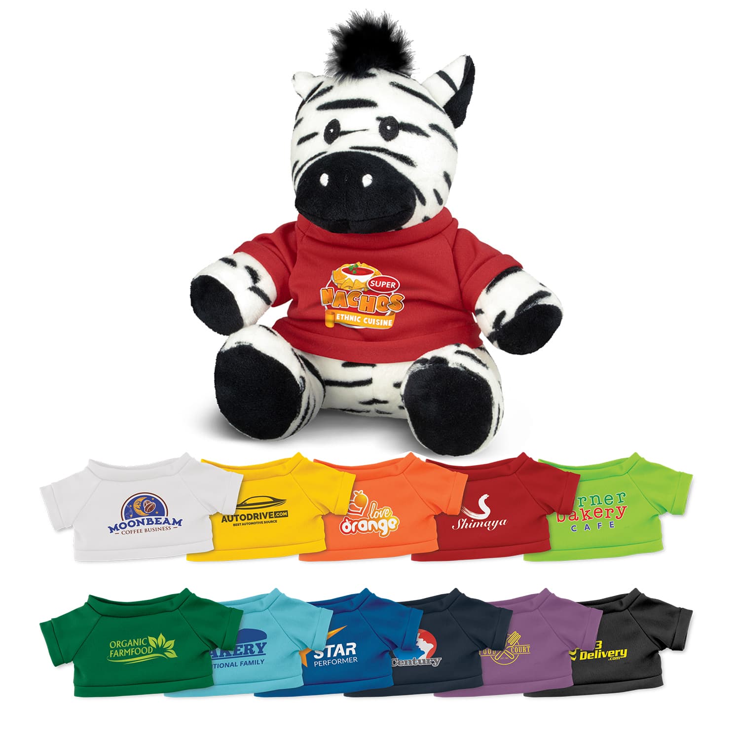 Zebra Plush Toy-Active Image