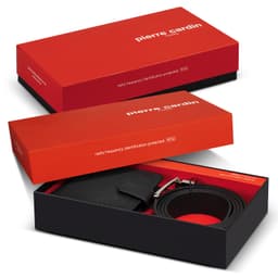 Pierre Cardin Leather Wallet and Belt Gift Set - image 3