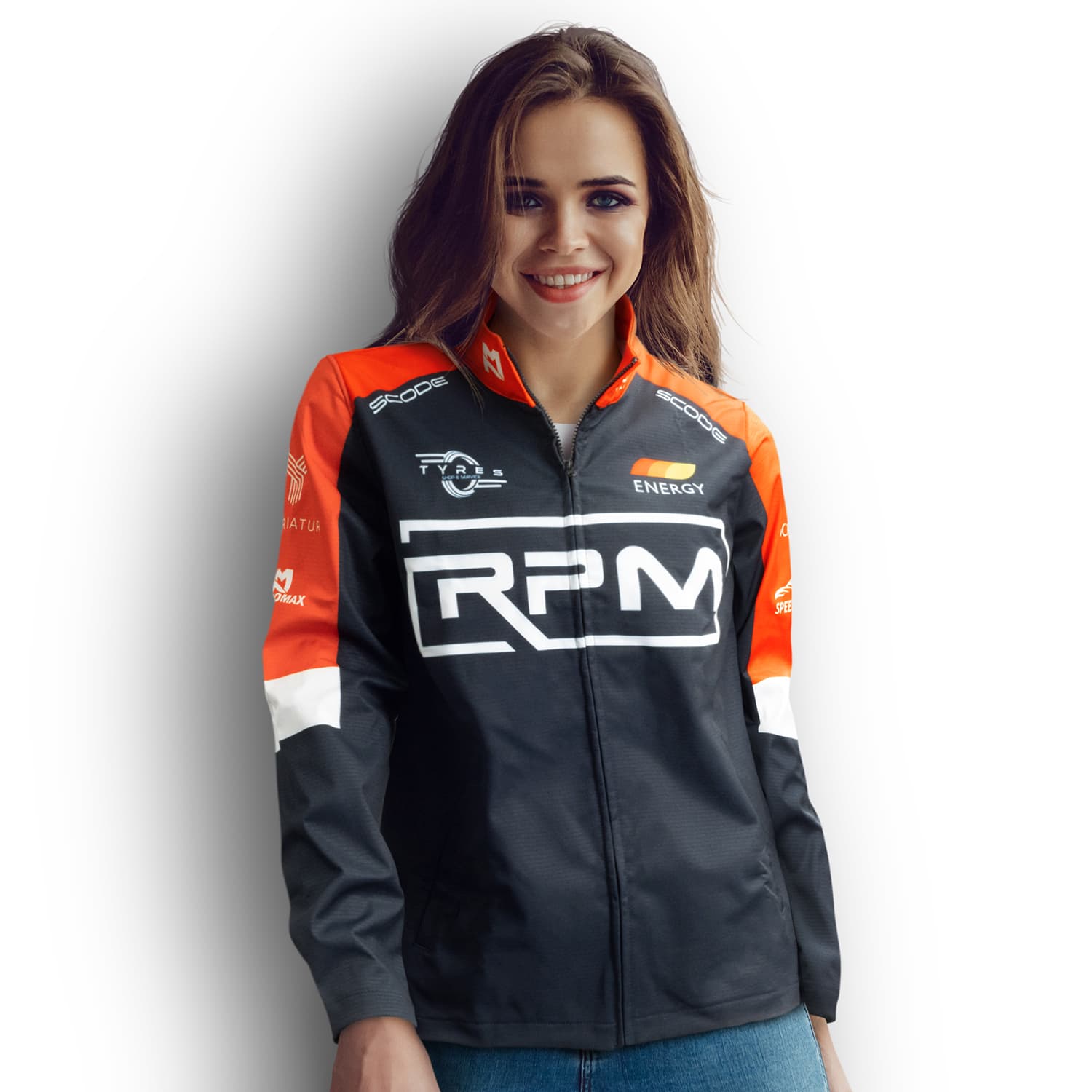 Custom Womens Premium Softshell Jacket-Active Image