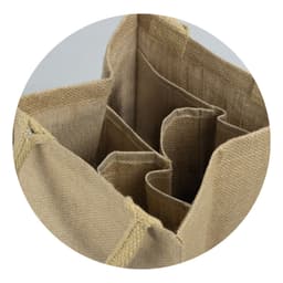 Jute Four Bottle Wine Carrier - image 2