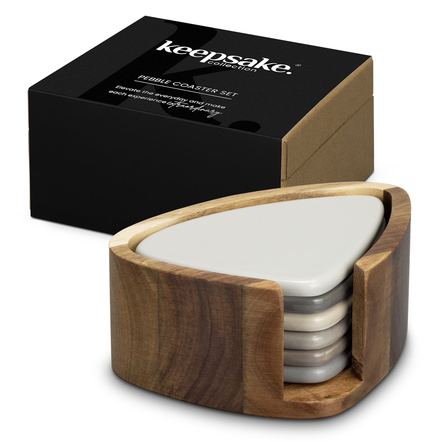 Keepsake Pebble Coaster Set-Active Image