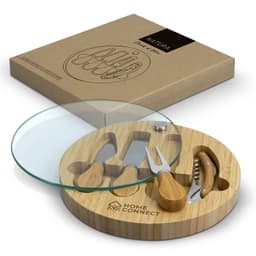 NATURA Glass & Bamboo Cheese Board - image 3