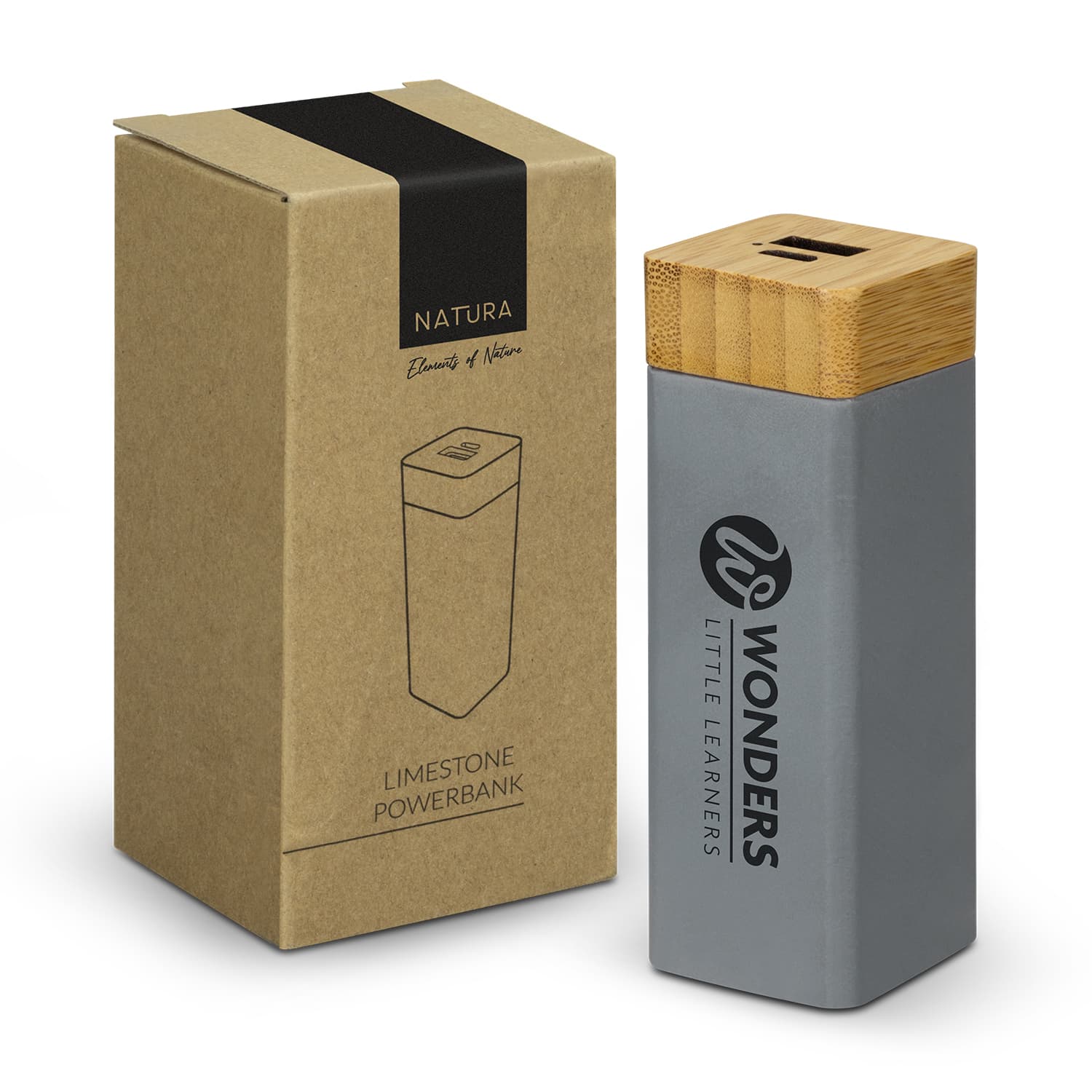 NATURA Limestone Power Bank-Active Image