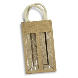 Serena Jute Double Wine Carrier - image 1