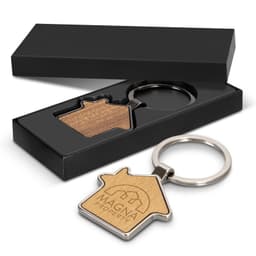 Santo House Shaped Key Ring - image 3