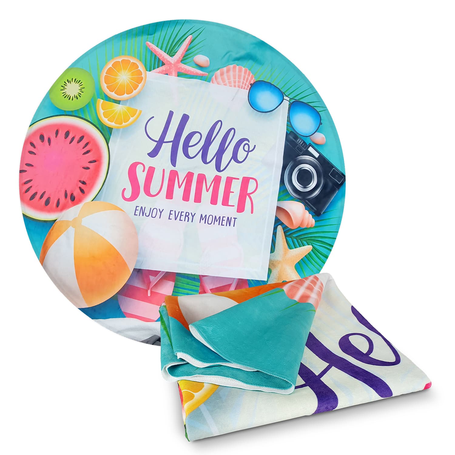 Paradiso Beach Towel - Full Colour-Active Image