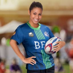 Custom Womens Rugby T-Shirt - image 1