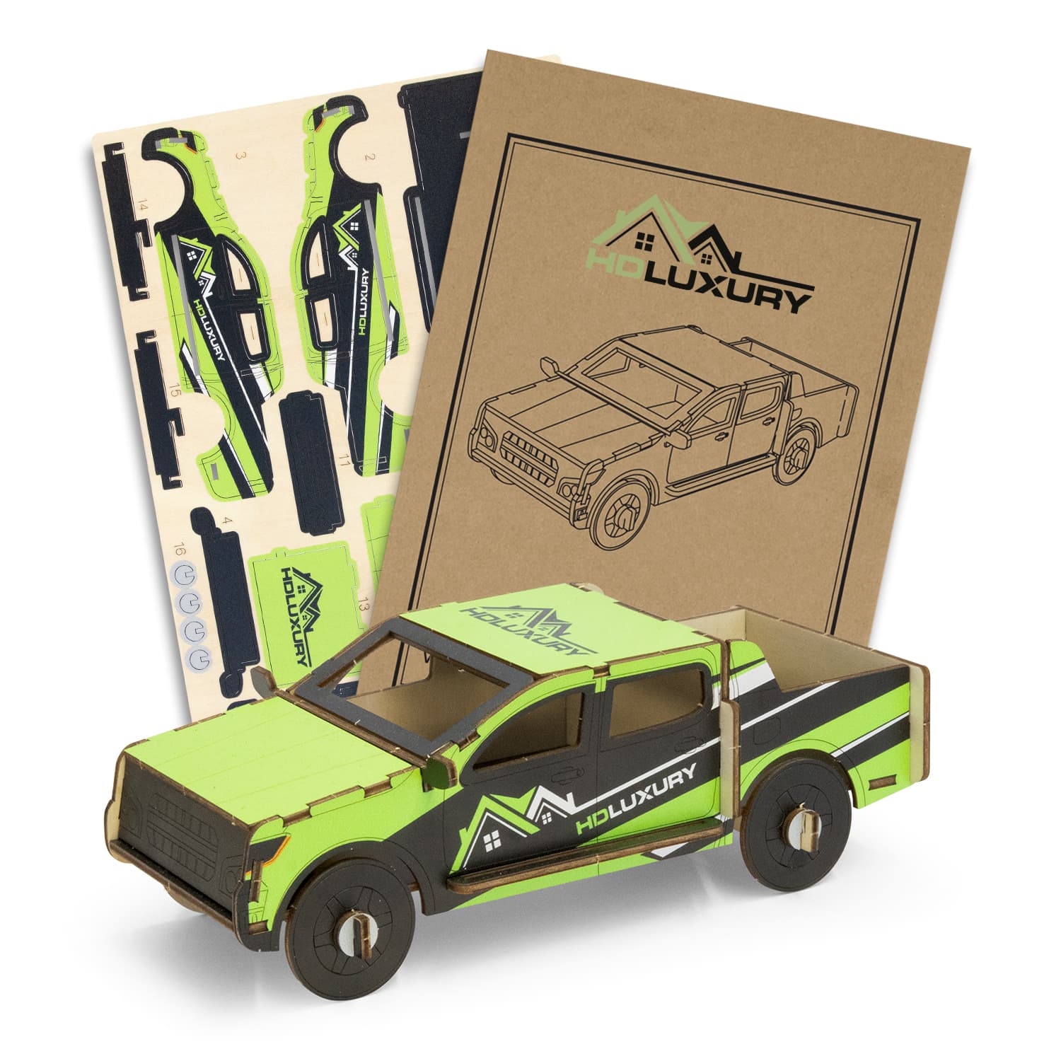BRANDCRAFT UTE Wooden Model-Active Image
