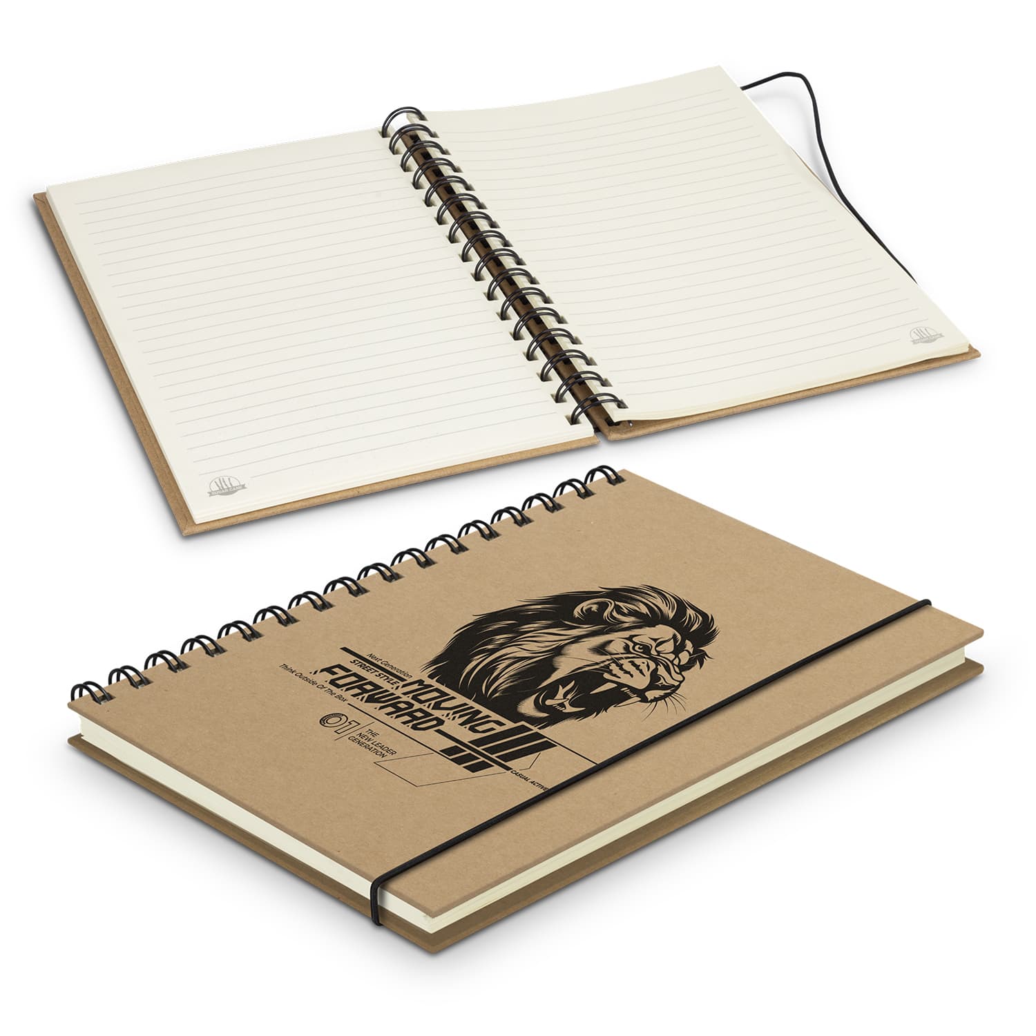 Sugarcane Paper Spiral Notebook-Active Image