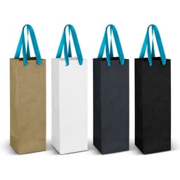 Wine Ribbon Handle Paper Bag - image 3