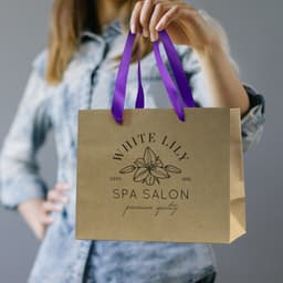 Medium Ribbon Handle Paper Bag - image 5