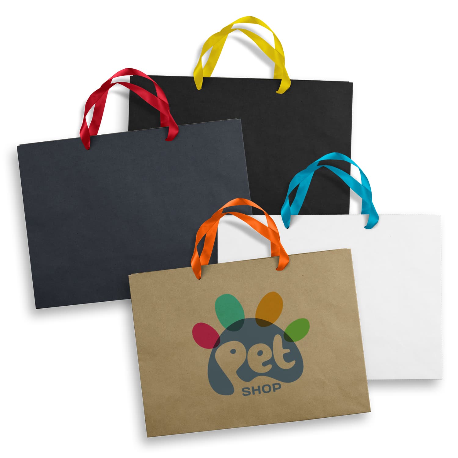 Extra Large Ribbon Handle Paper Bag-Active Image