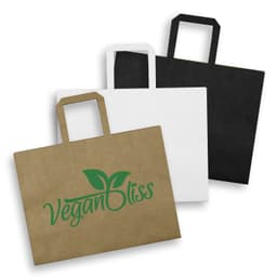 Large Flat Handle Paper Bag Landscape - image 1