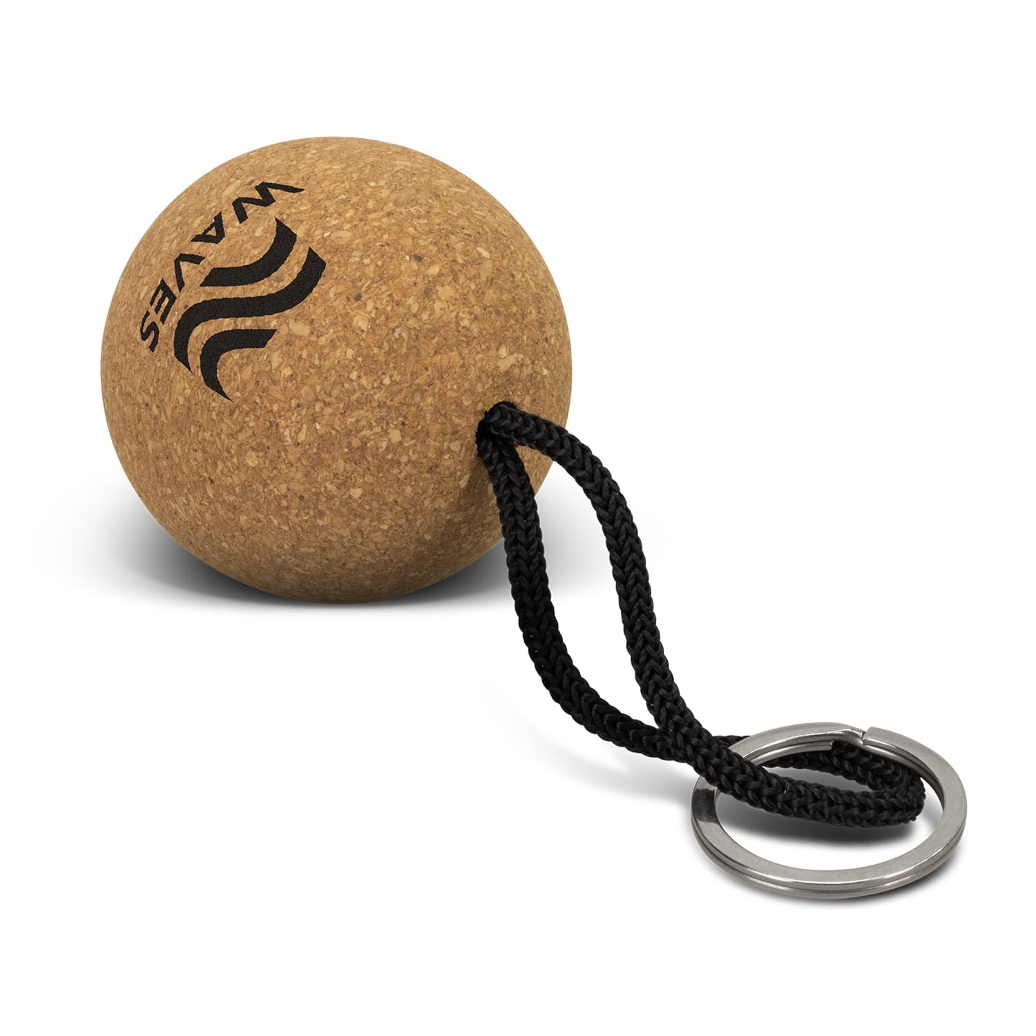 Cork Floating Key Ring - Round-Active Image