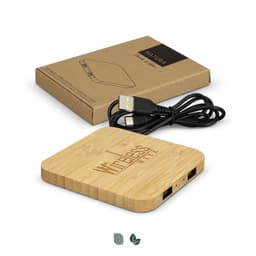 NATURA Bamboo Wireless Fast Charging Hub - image 6