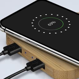 NATURA Bamboo Wireless Fast Charging Hub - image 3