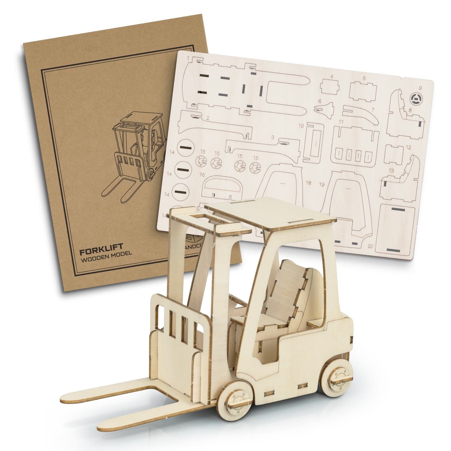 BRANDCRAFT Forklift Wooden Model-Active Image