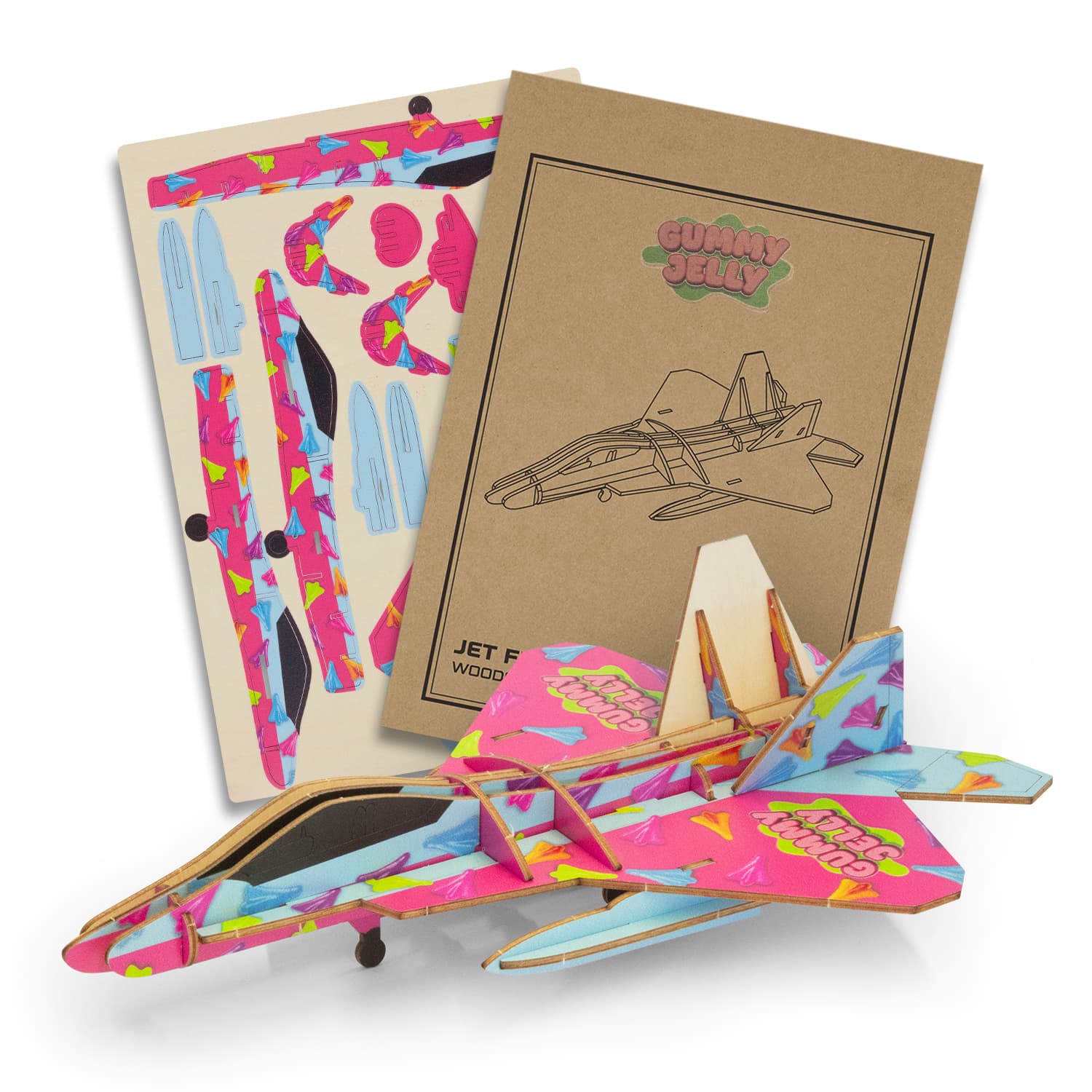 BRANDCRAFT Jet Fighter Wooden Model-Active Image