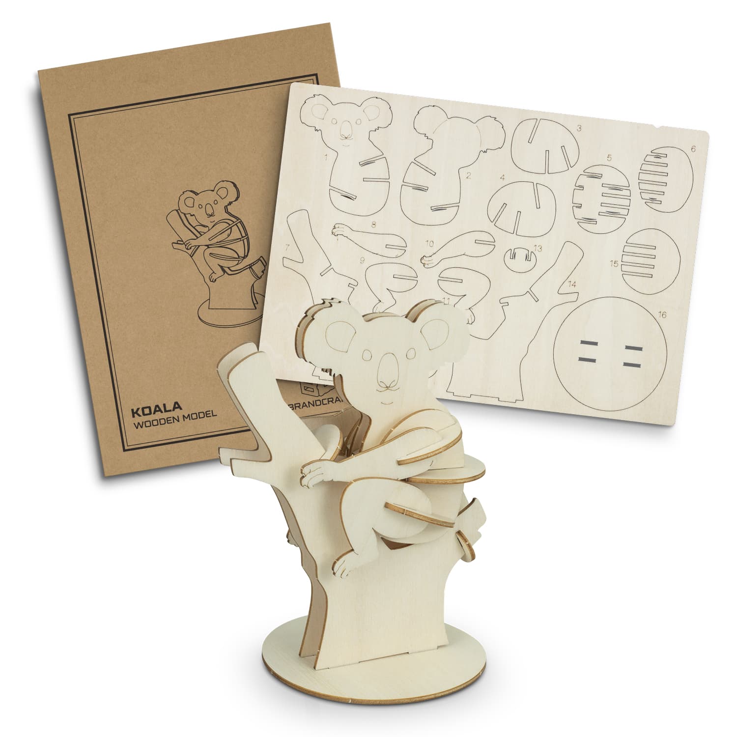 BRANDCRAFT Koala Wooden Model-Active Image