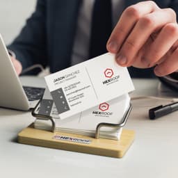 Bamboo Business Card Stand - image 3