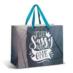 Large Ribbon Handle Paper Bag - Full Colour - image 2
