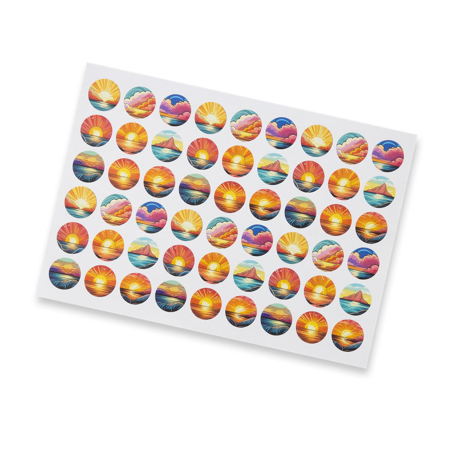 Sticker Sheet 26mm Circle - Matte-Active Image